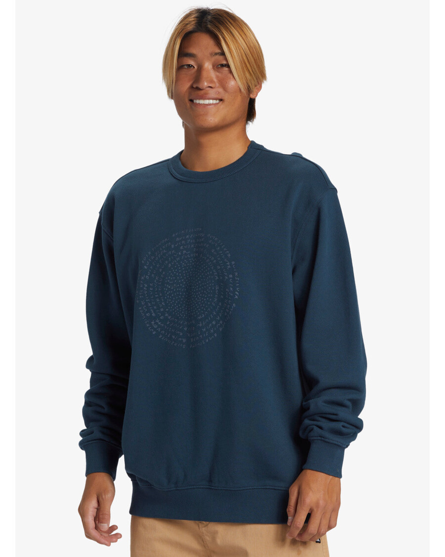 Quik Silver Blank Canvas Alex Kopps Crew Neck Sweatshirt - Midnight Navy