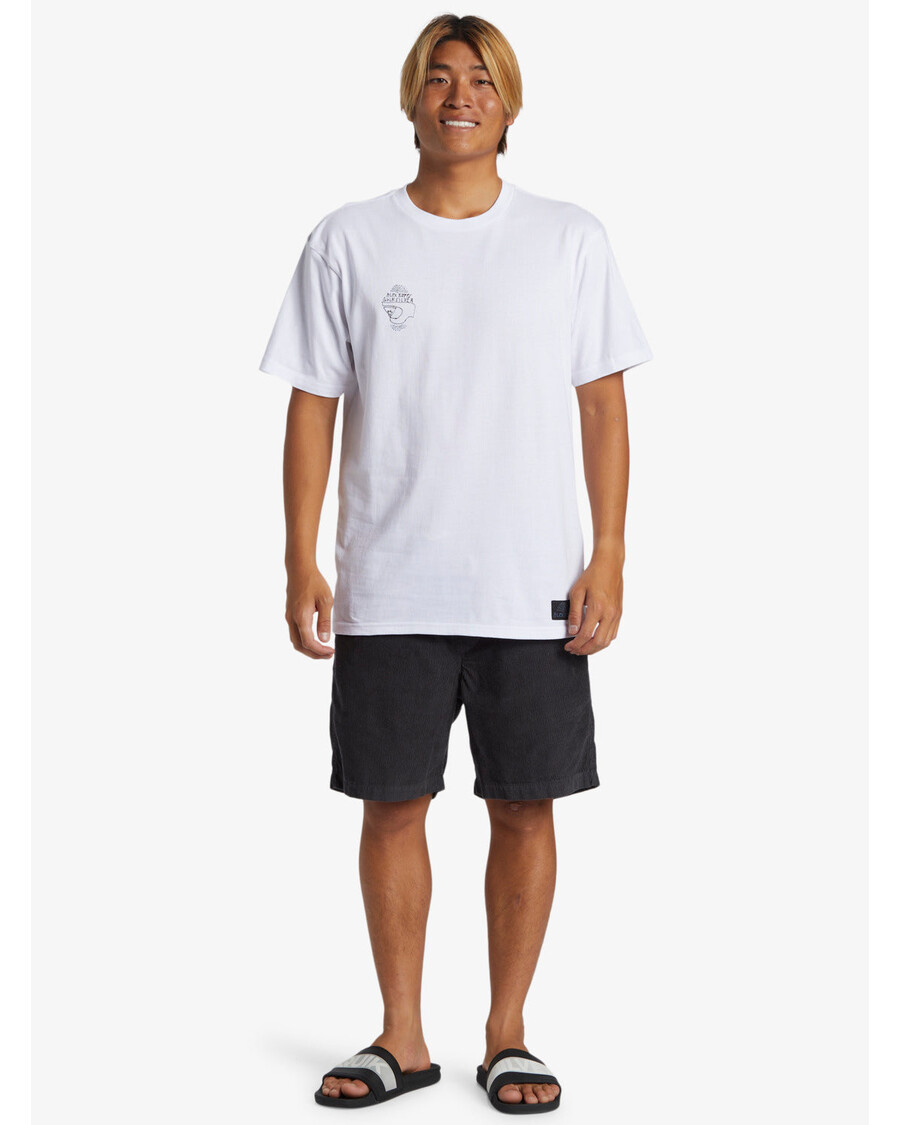 Quik Silver Blank Canvas Alex Kopps Short Sleeve Can T-Shirt - White