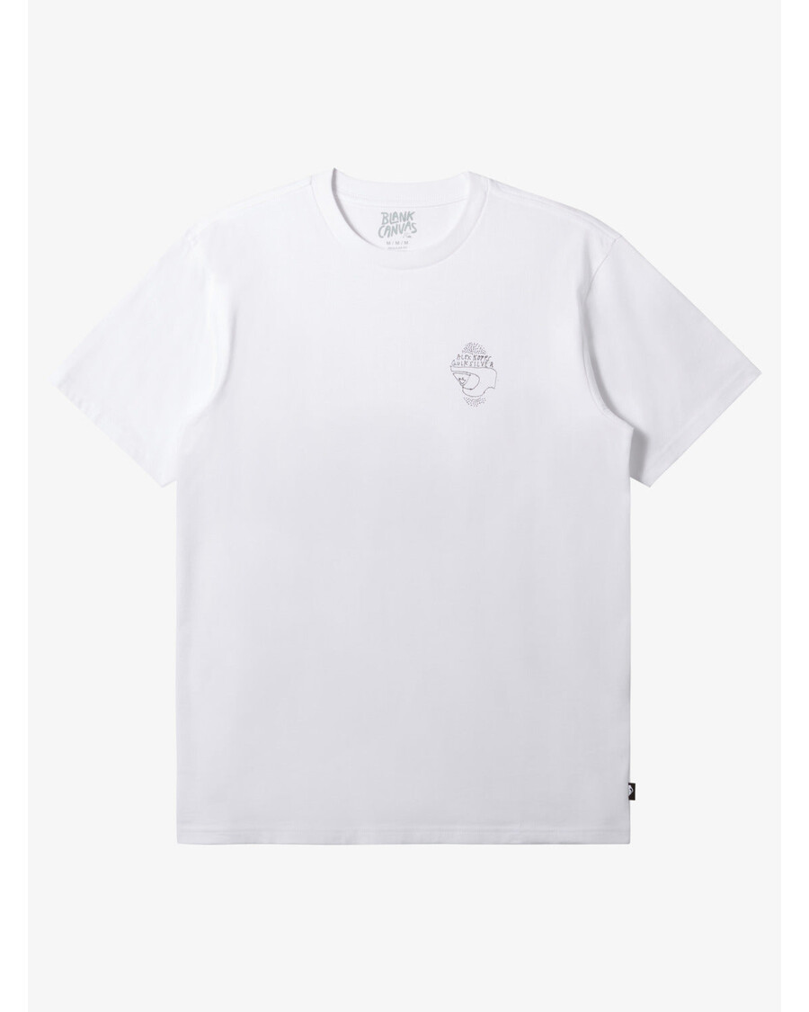 Quik Silver Blank Canvas Alex Kopps Short Sleeve Can T-Shirt - White