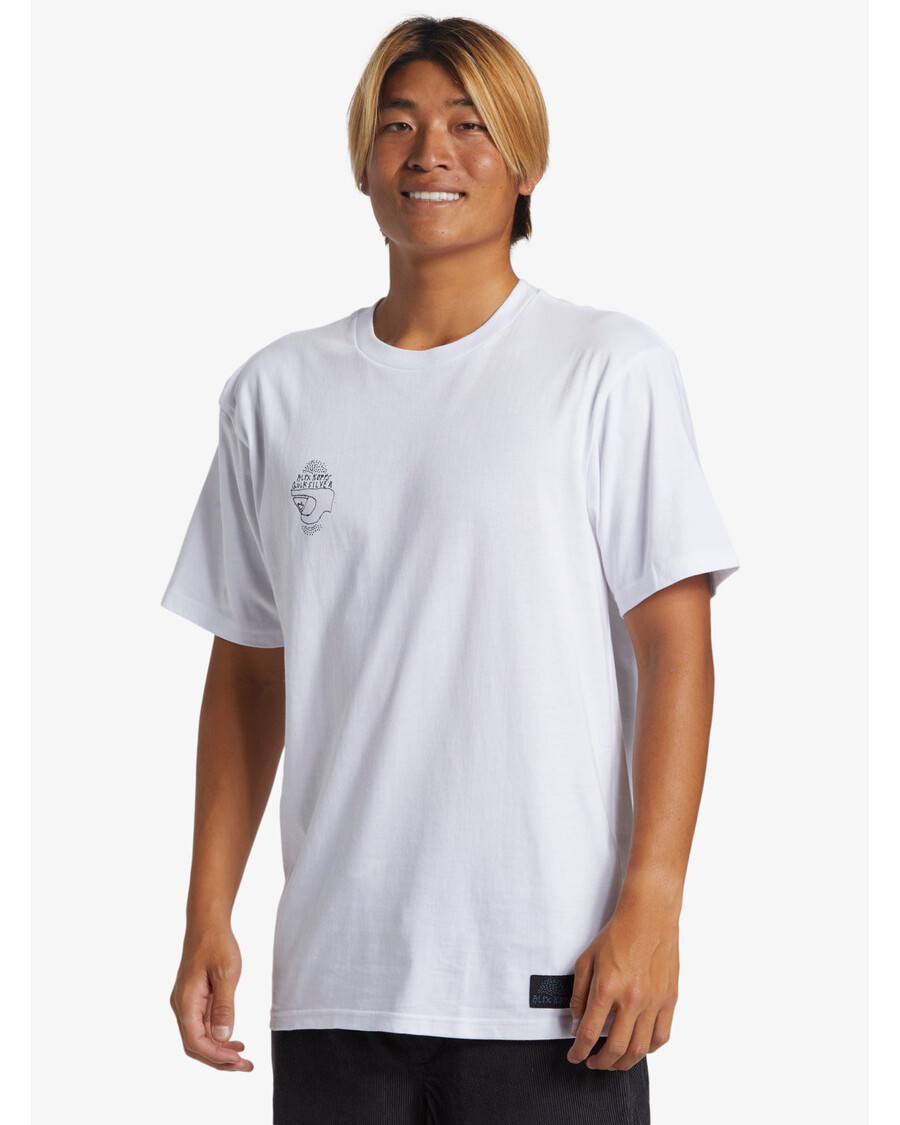 Quik Silver Blank Canvas Alex Kopps Short Sleeve Can T-Shirt - White