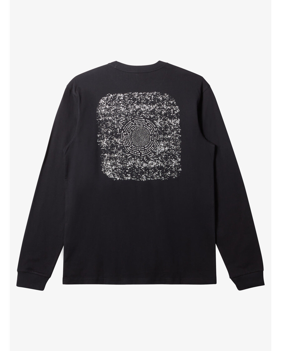 Quik ασημί κενό καμβάς Alex Kopps μακρυμάνικο μπλουζάκι κονσέρβας - μαύρο