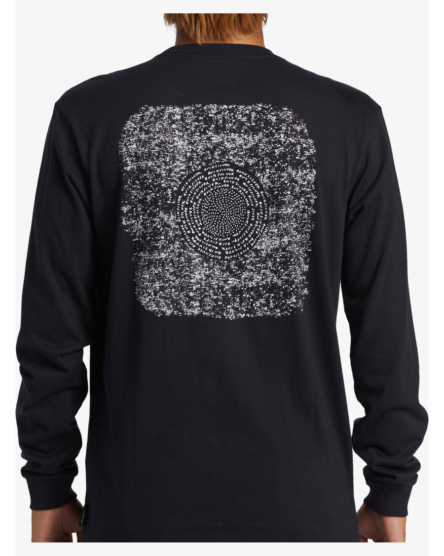 Quik ασημί κενό καμβάς Alex Kopps μακρυμάνικο μπλουζάκι κονσέρβας - μαύρο