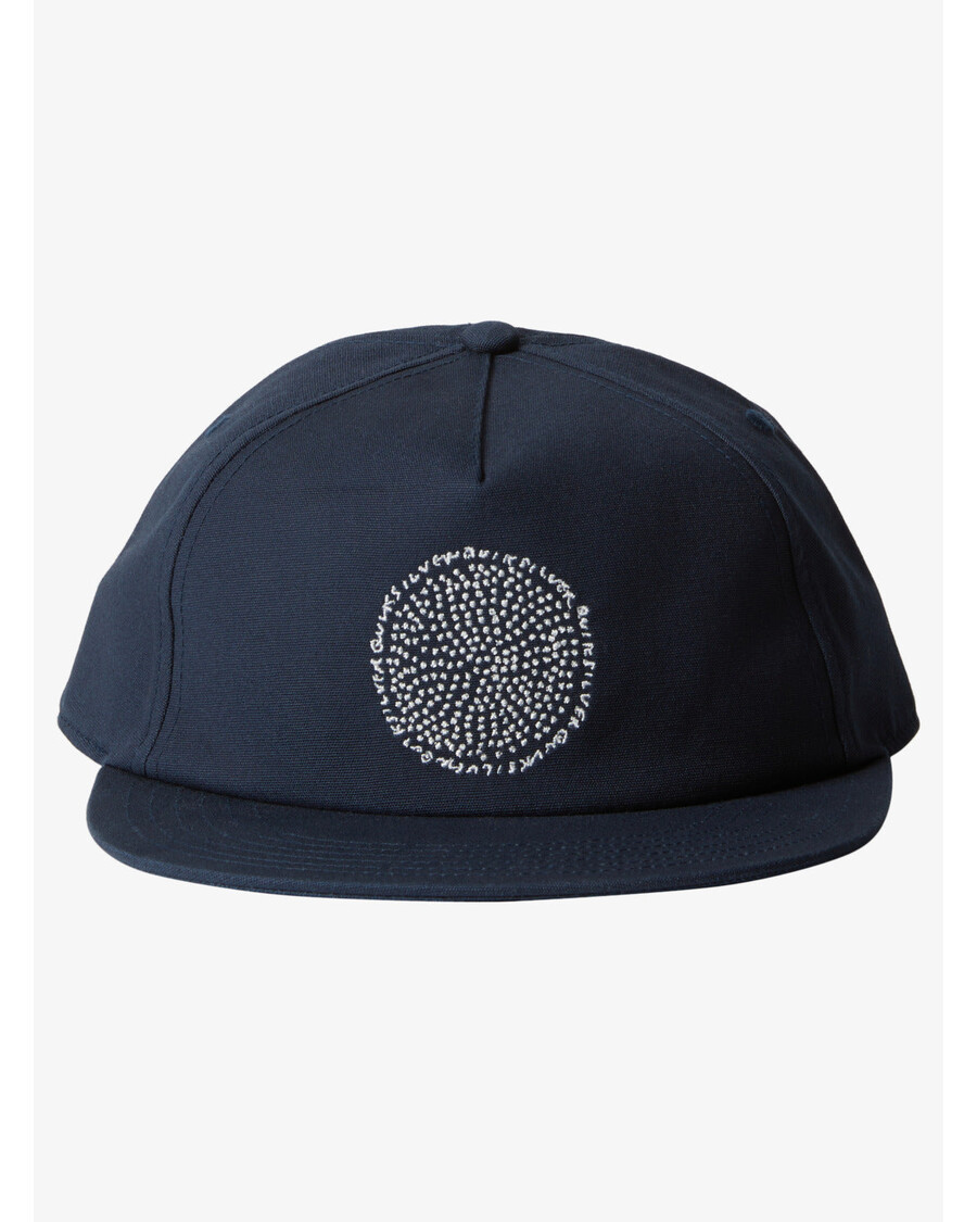 クイックシルバー ブランク キャンバス アレックス コップス キャップ スナップバック ハット - インディア インク