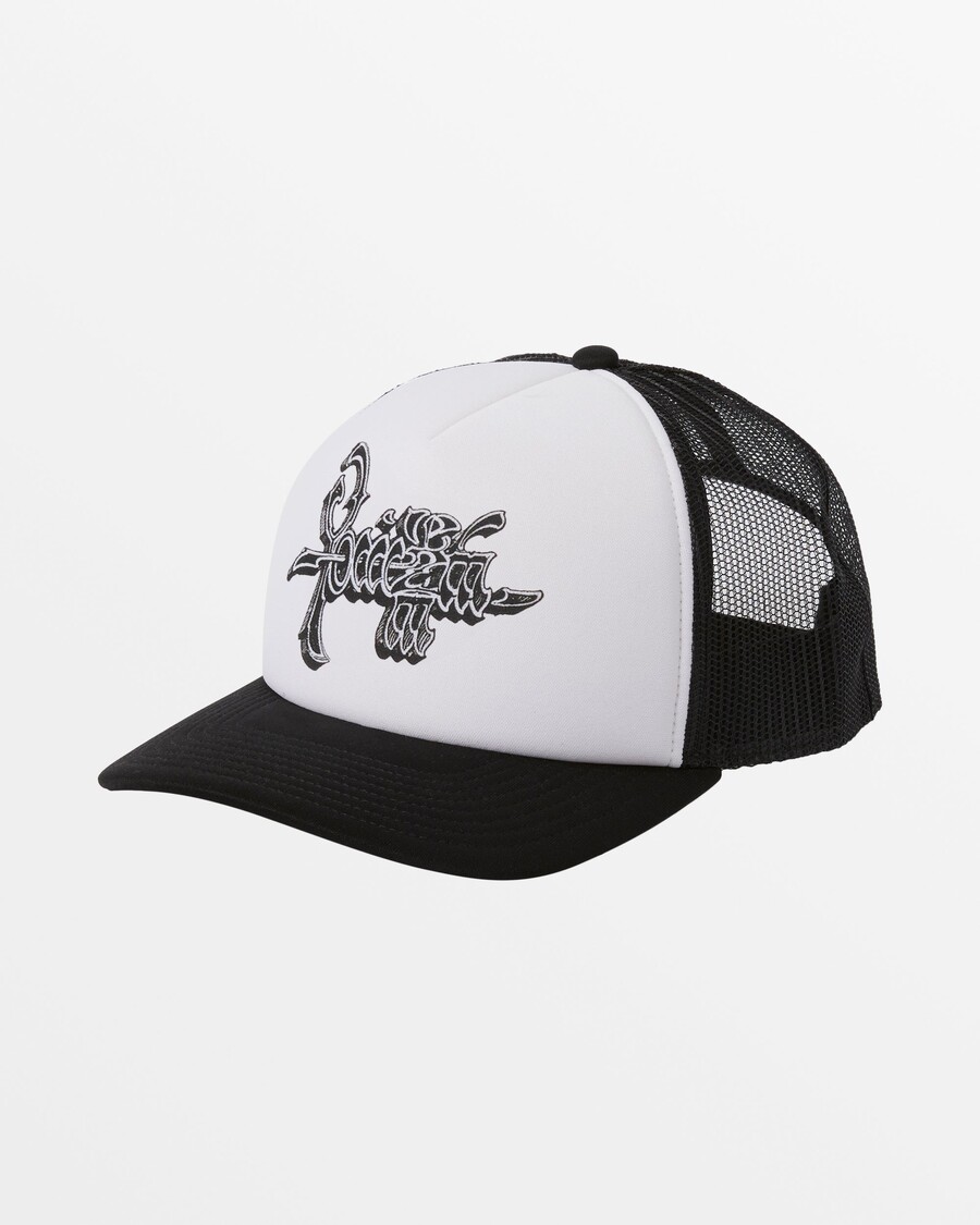 Quiksilver Rick Griffin Yowza Trucker Cepure - Melna