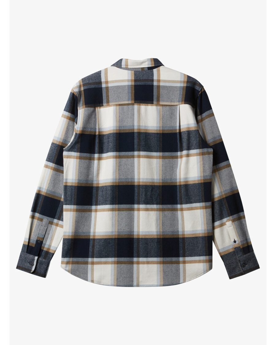 Quik Silver DNA Flannel Long Sleeve Top - Dark Navy DNA Flannel