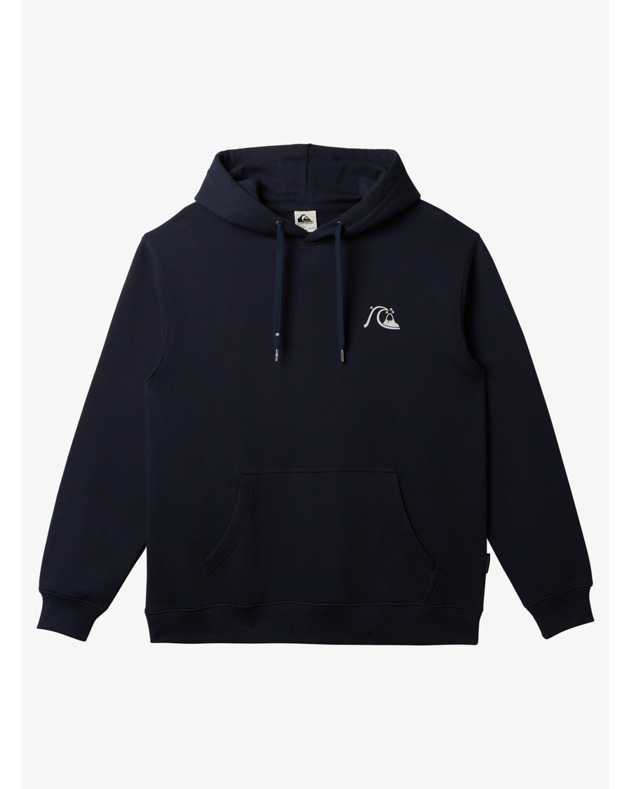 Mikina S Kapucí Quiksilver Dna Bubble Logo - Dark Navy
