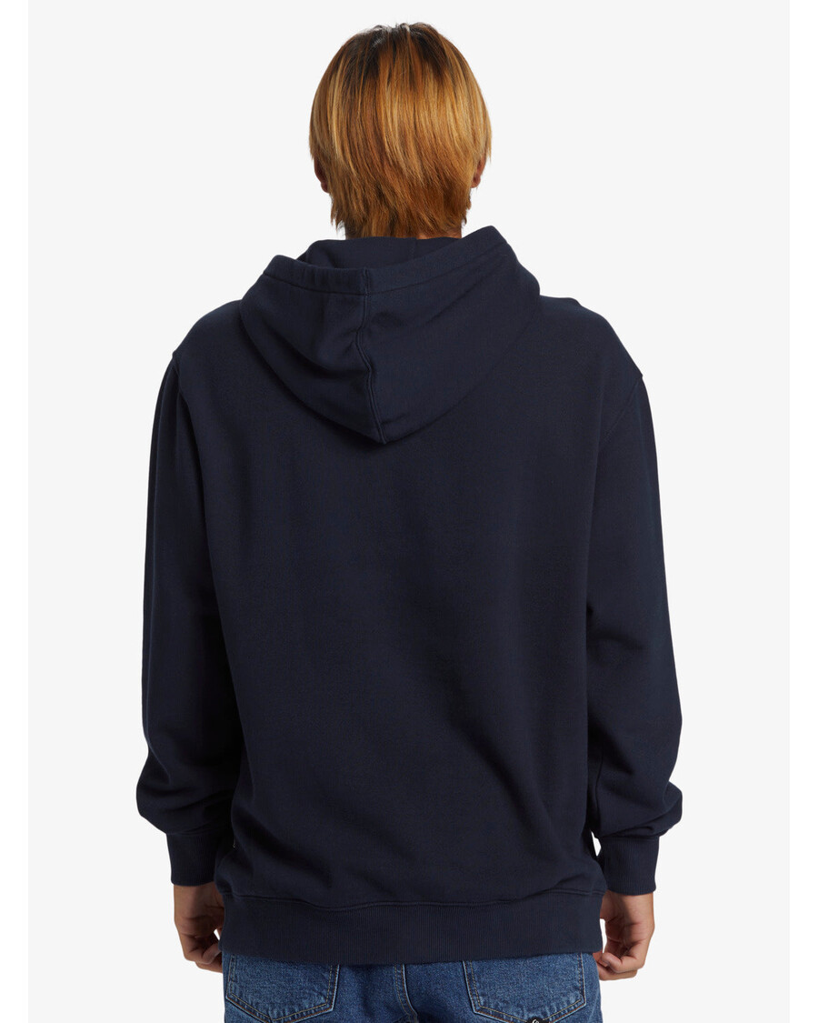 Mikina S Kapucí Quiksilver Dna Bubble Logo - Dark Navy