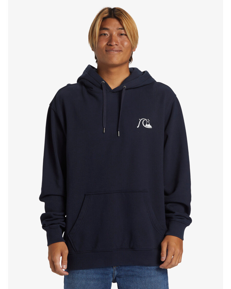 Quiksilver Dna λογότυπο φούσκα Hoodie - σκούρο ναυτικό