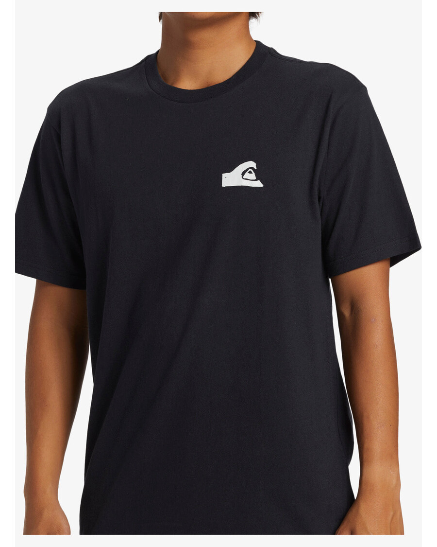 T-shirt Quiksilver Mikey Logo Dna - μαύρο