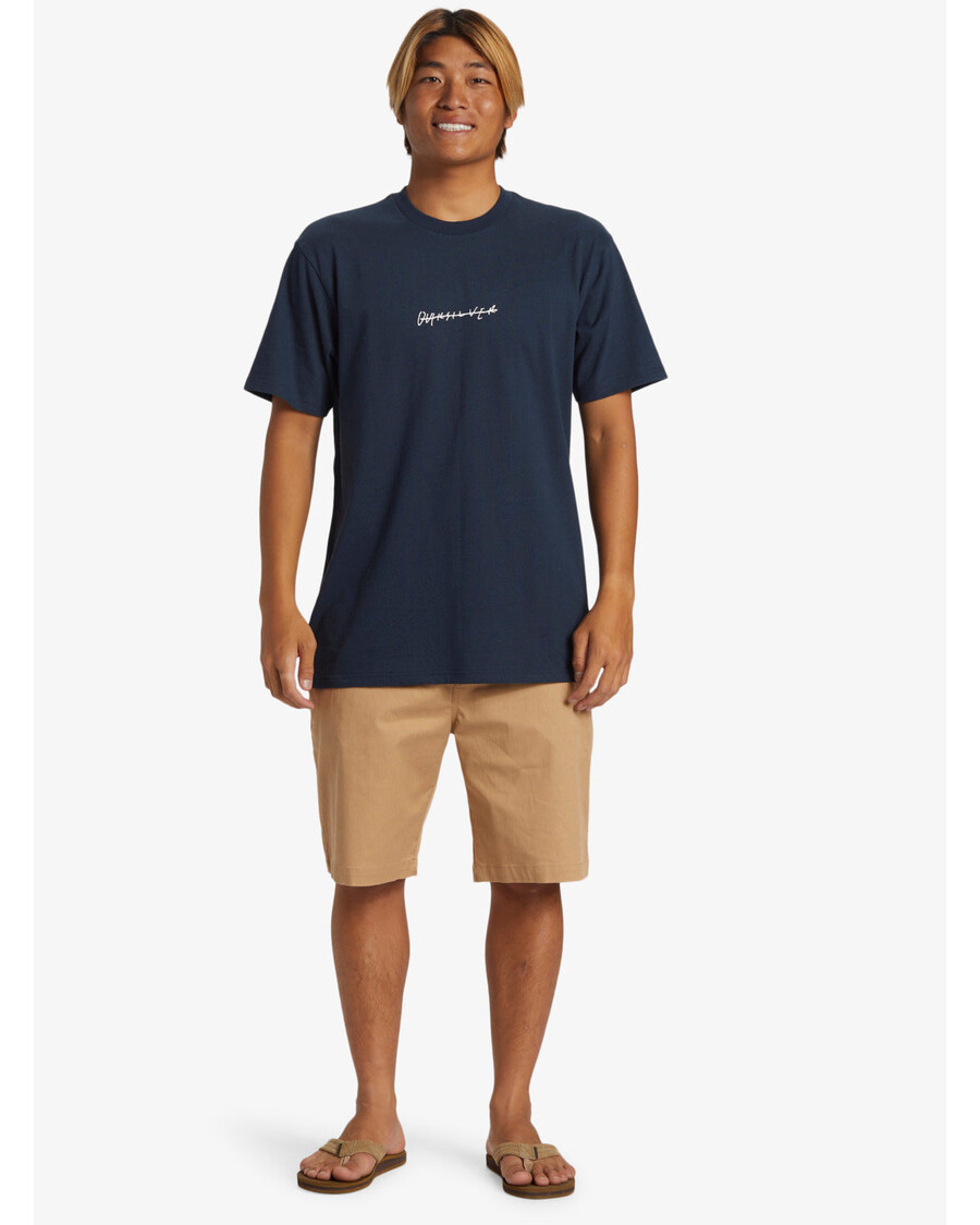 Quik Silver Rushed Logo Dna Tričko - Dark Navy