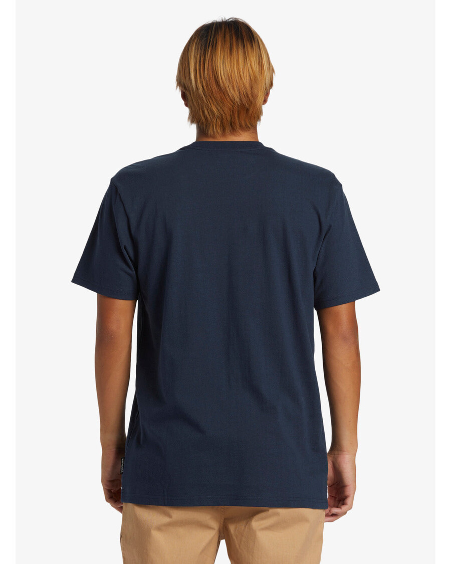 Quik Silver Rushed Logo Dna Tričko - Dark Navy