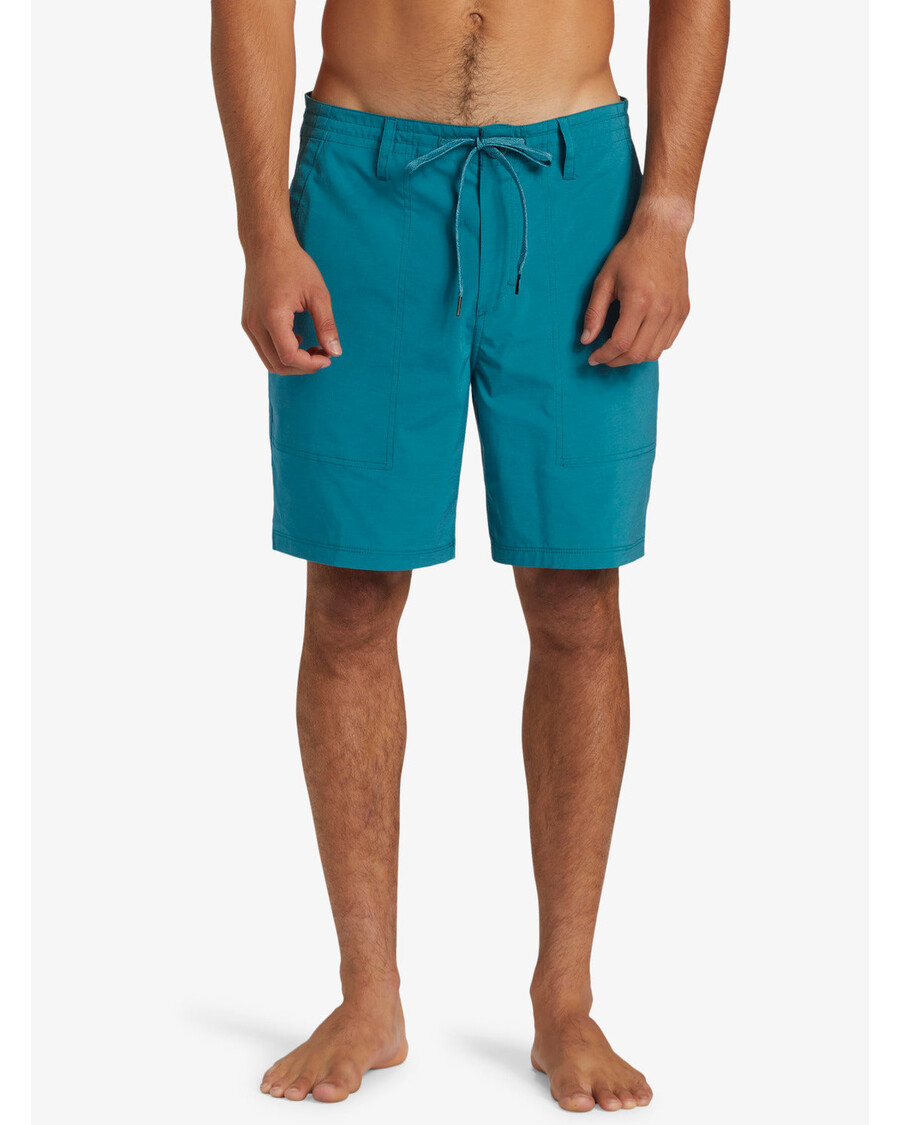 Pantaloni Scurți Hibrid Quiksilver Dna Amphibian 18.5" - Albastru Colonial