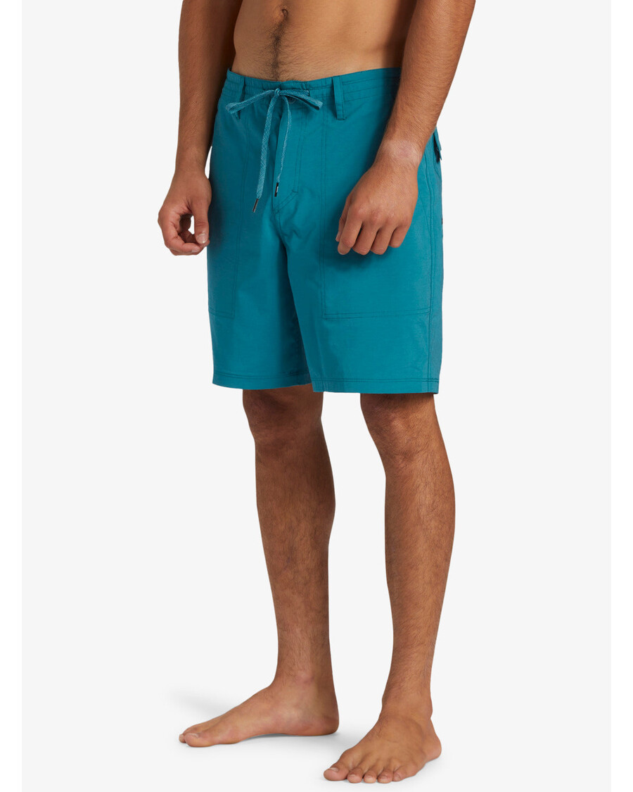 Pantaloni Scurți Hibrid Quiksilver Dna Amphibian 18.5" - Albastru Colonial