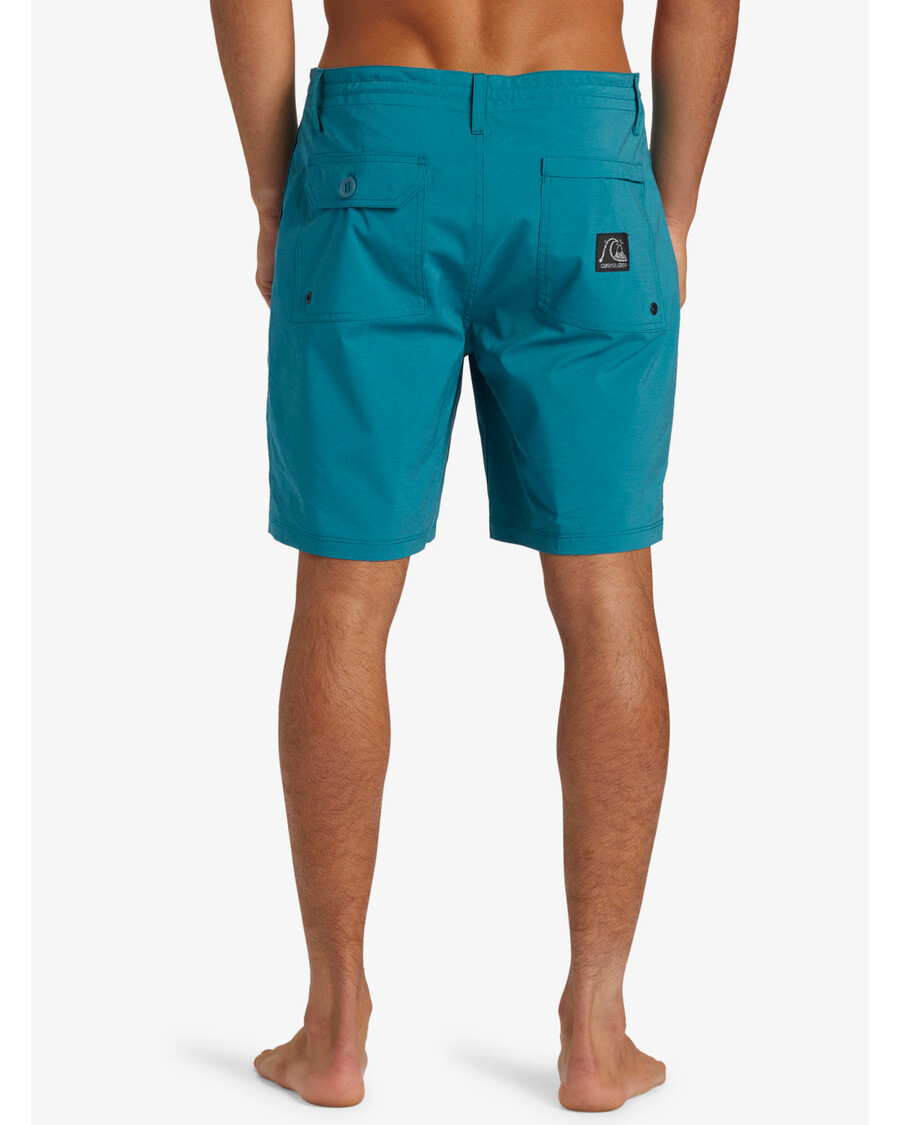 Pantaloni Scurți Hibrid Quiksilver Dna Amphibian 18.5" - Albastru Colonial