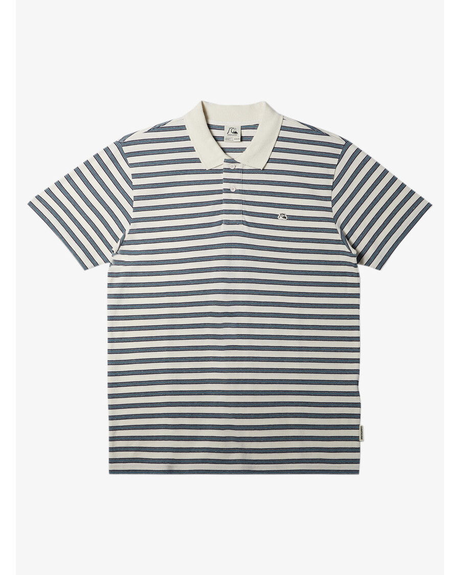 куиксилвер дна поло црев нецк топ - снежно бели дна поло пикуе