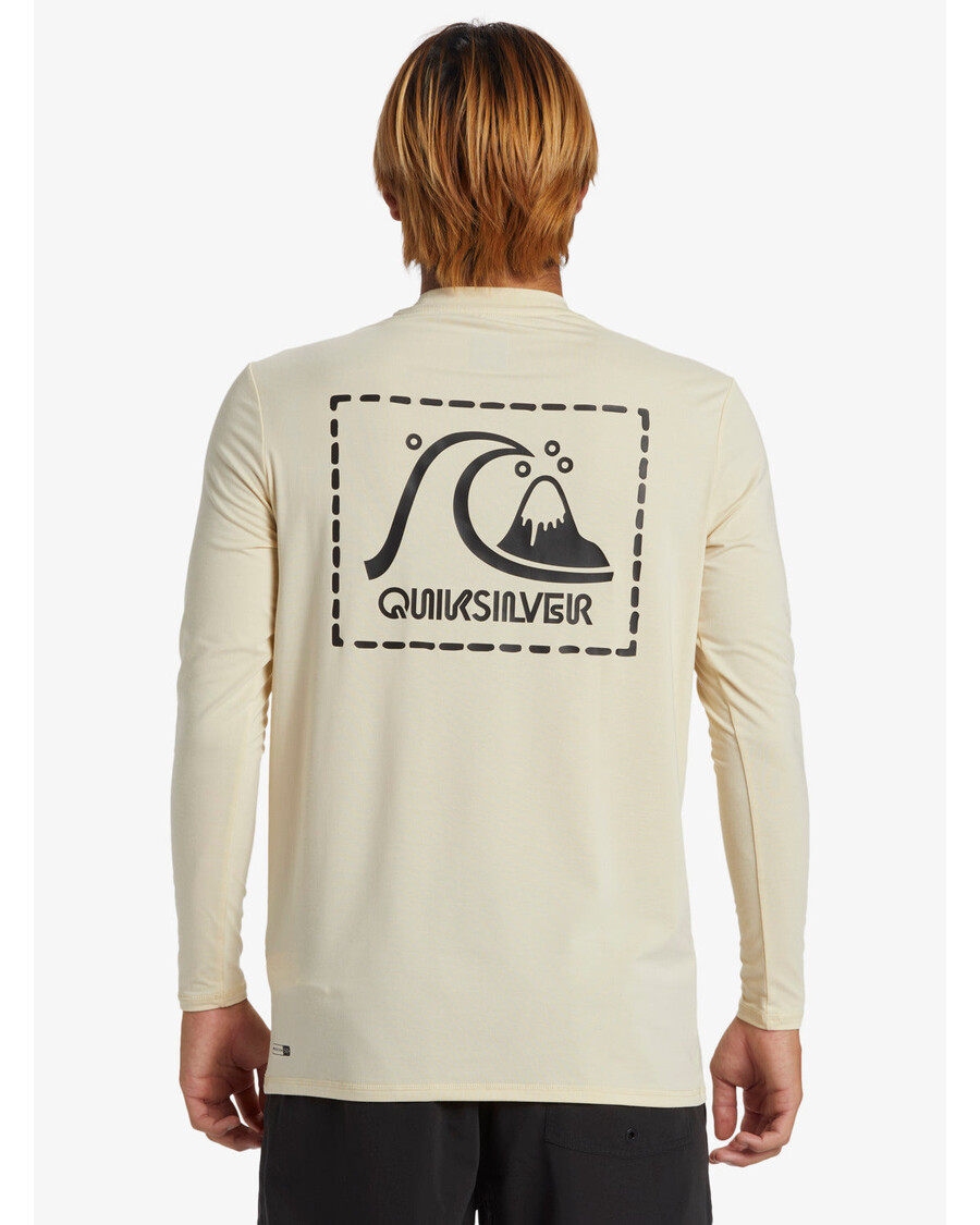 Quik Silver DNA Long Sleeve Surf Tee - Oyster White