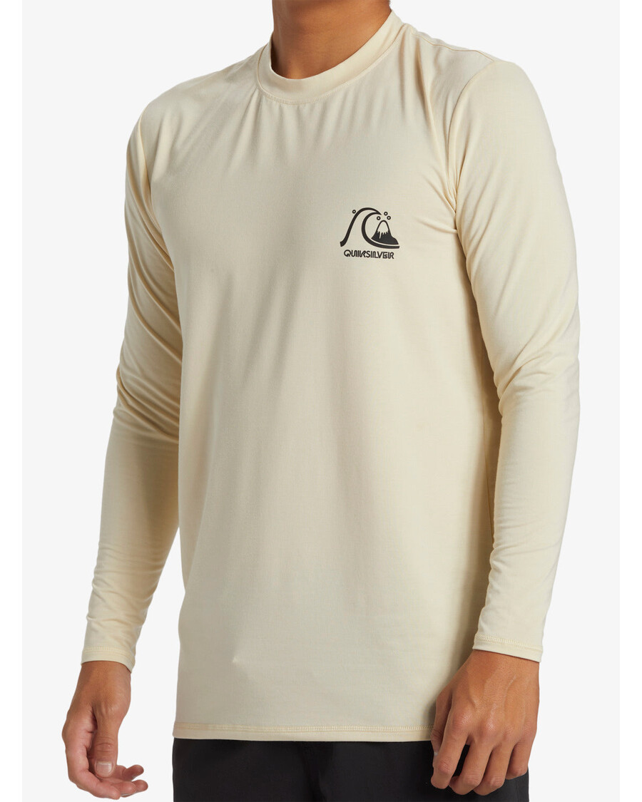 Quik Silver DNA Long Sleeve Surf Tee - Oyster White