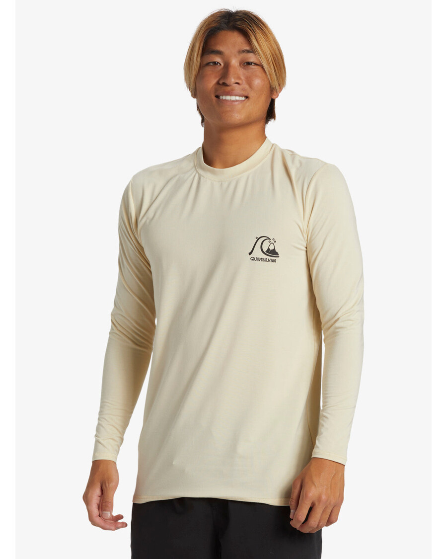 Quik Silver DNA Long Sleeve Surf Tee - Oyster White