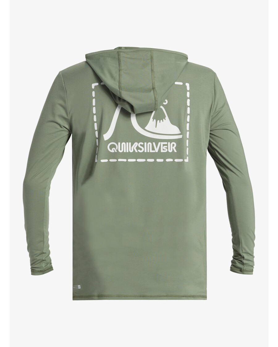 Quik Silver DNA Hooded Surf Tee - Sea Spray