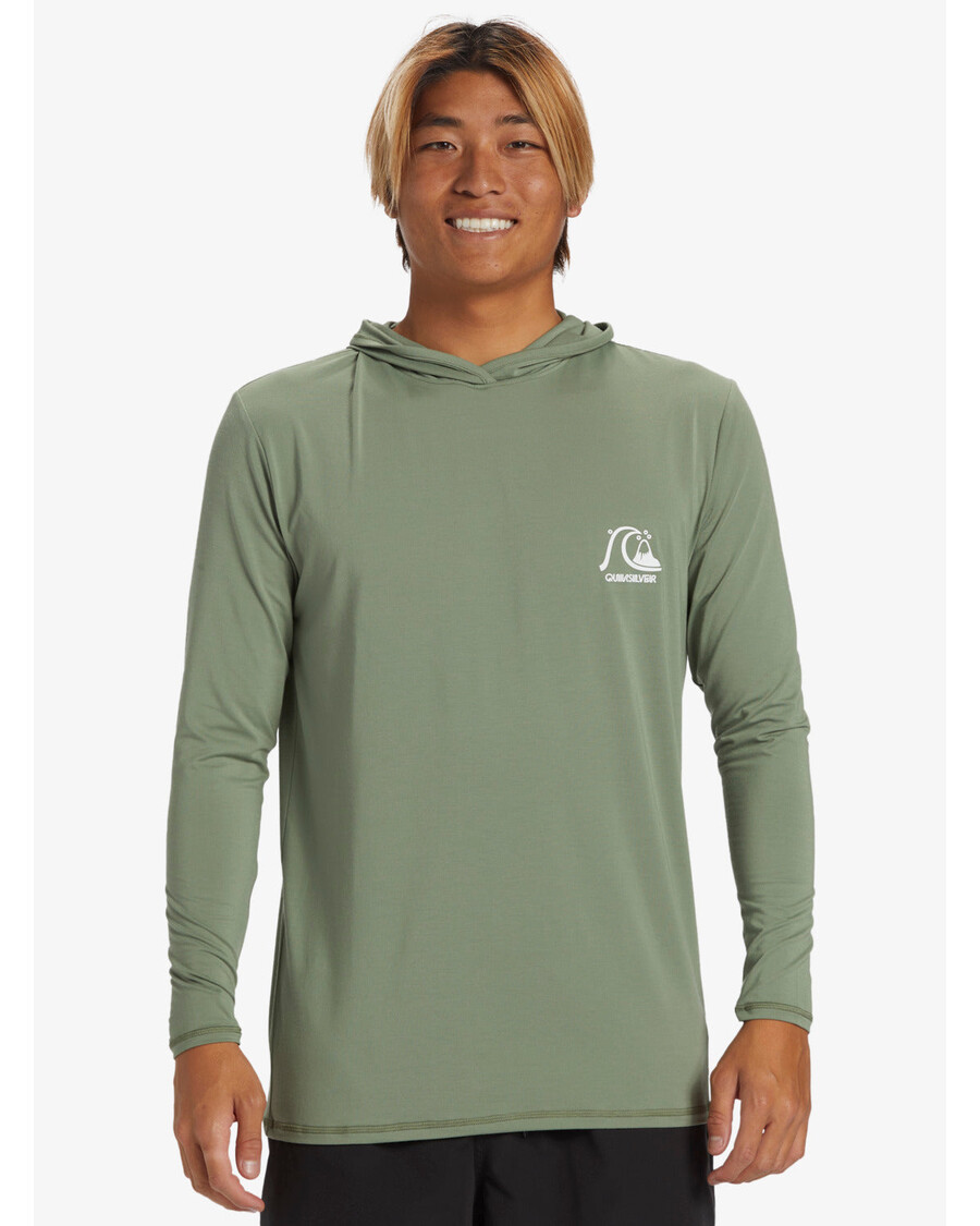 Quik Silver DNA Hooded Surf Tee - Sea Spray