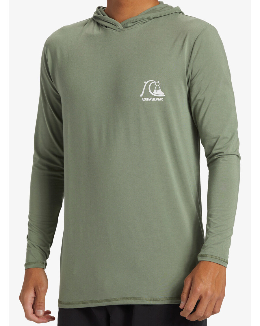 Quik Silver DNA Hooded Surf Tee - Sea Spray