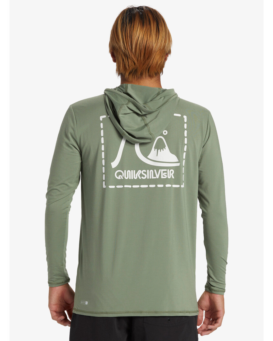 Quik Silver DNA Hooded Surf Tee - Sea Spray