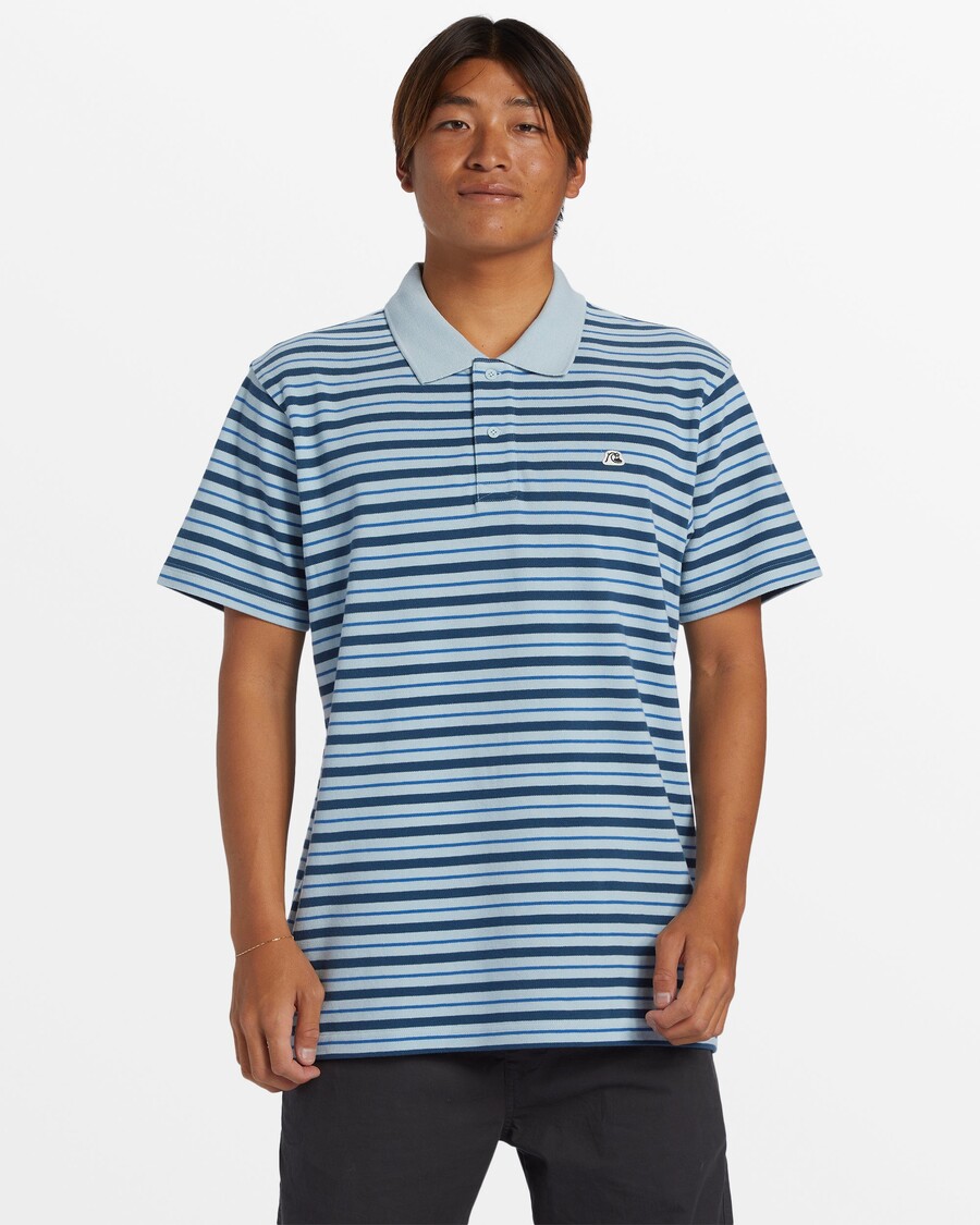 Quiksilver Dna Polo Crew Neck Top - χειμερινός ουρανός Dna Polo