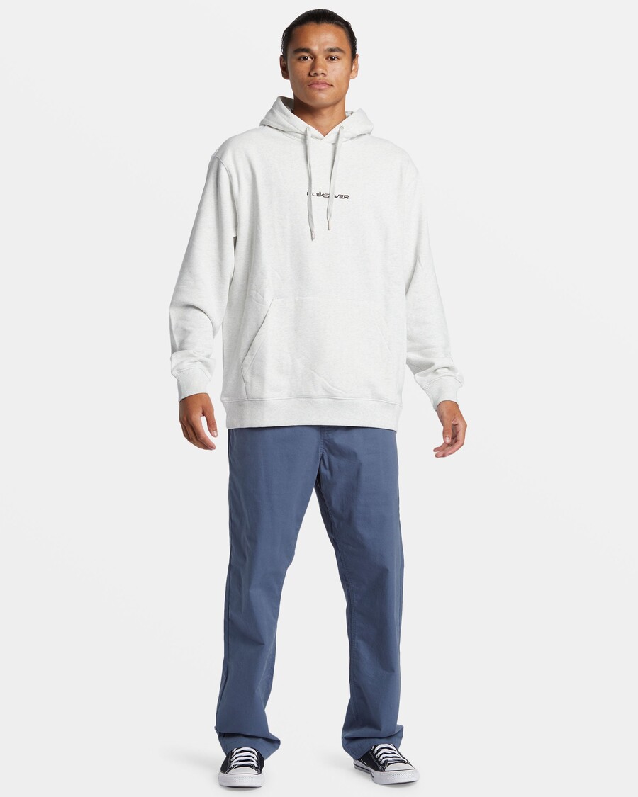 Quik Silver DNA Omni Logo Hoodie - White Marble Heather