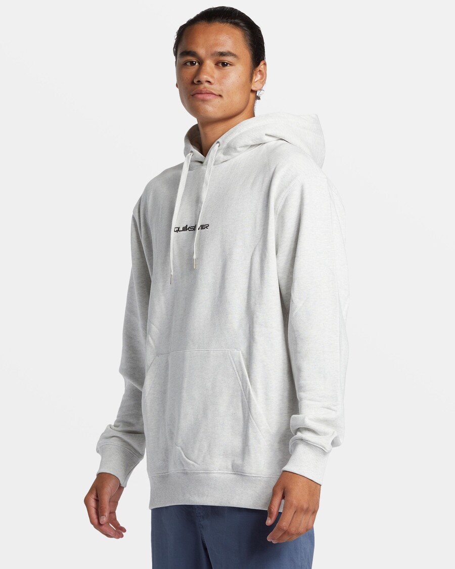 Quik Silver DNA Omni Logo Hoodie - White Marble Heather