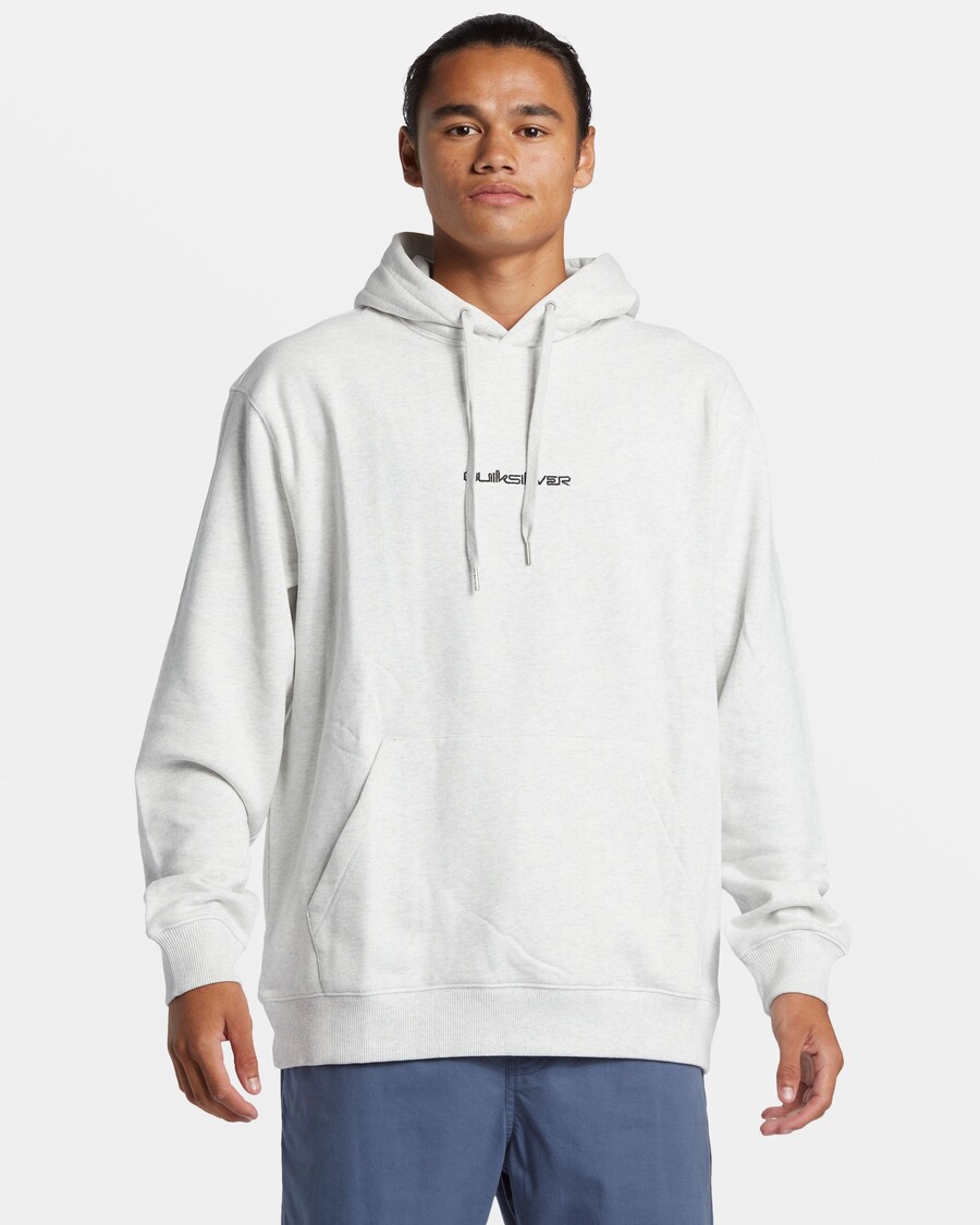Quik Silver DNA Omni Logo Hoodie - White Marble Heather