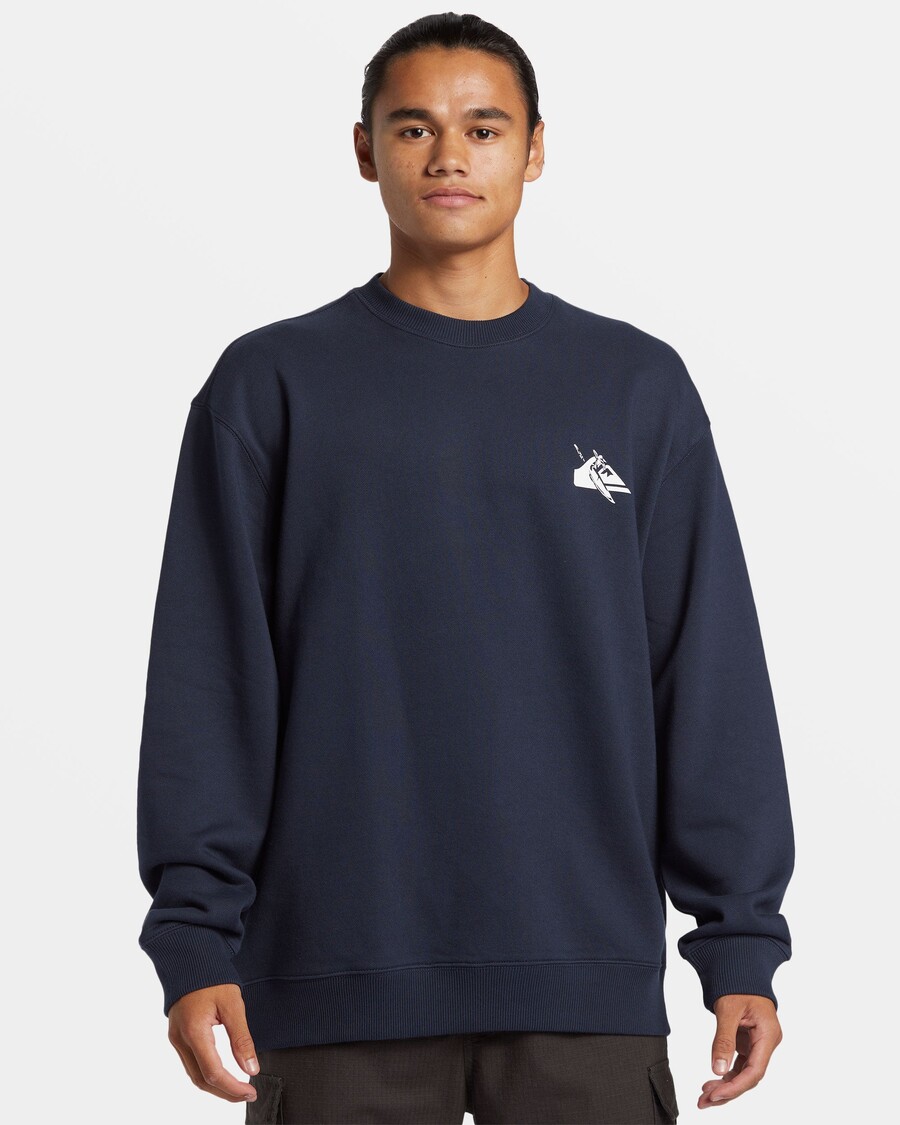 Mikina Quiksilver Dna Petroglyph Crewneck - Dark Navy