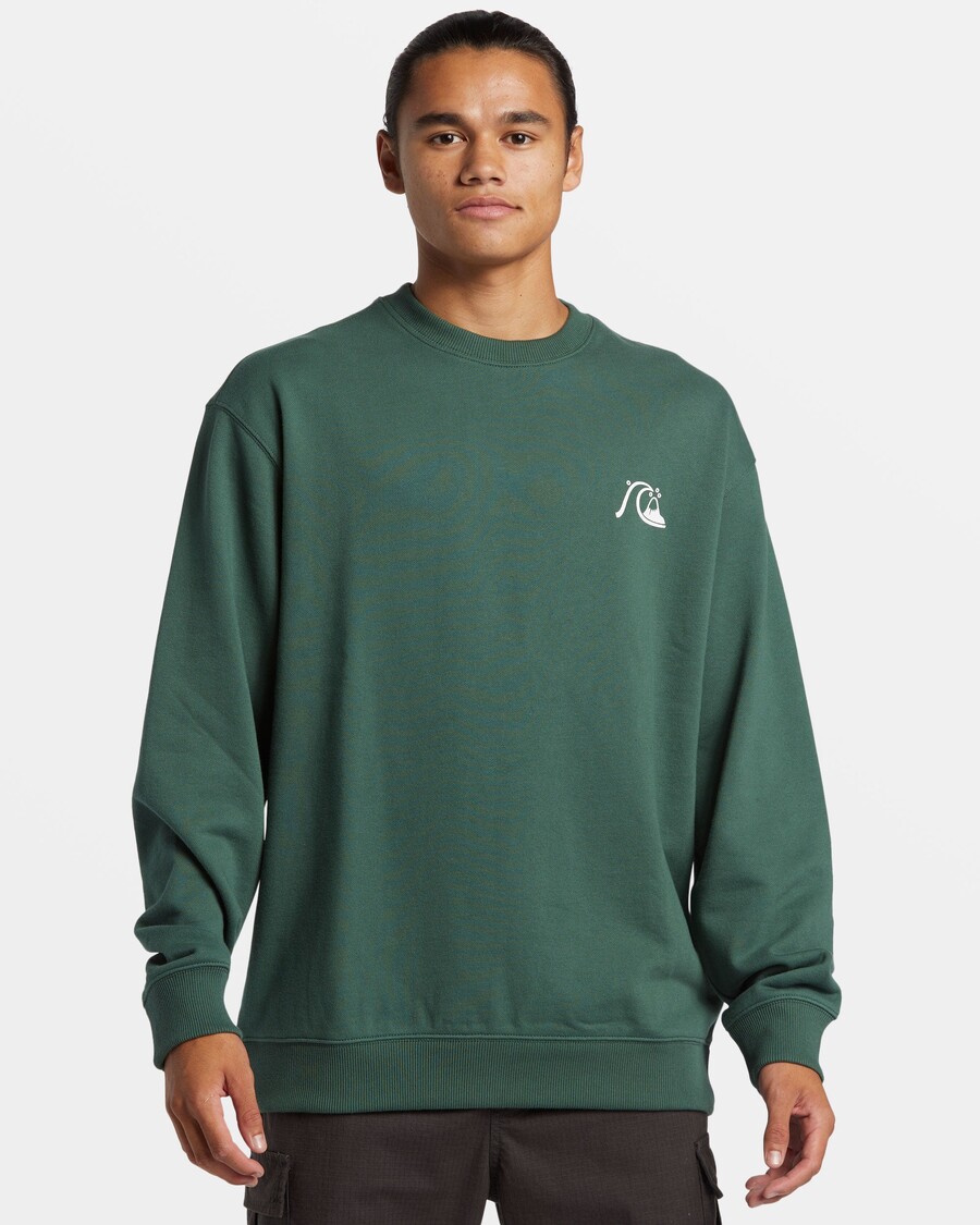 Quiksilver Dna Bublina Logo Crewneck Mikina - Les