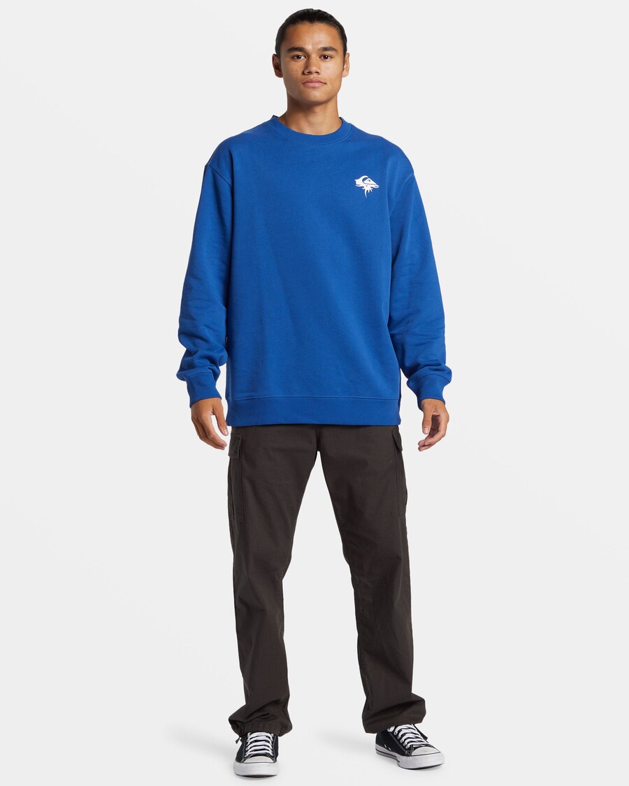 Quiksilver Dna Thorn Logo Crewneck Collegepaita - Monacon Sininen