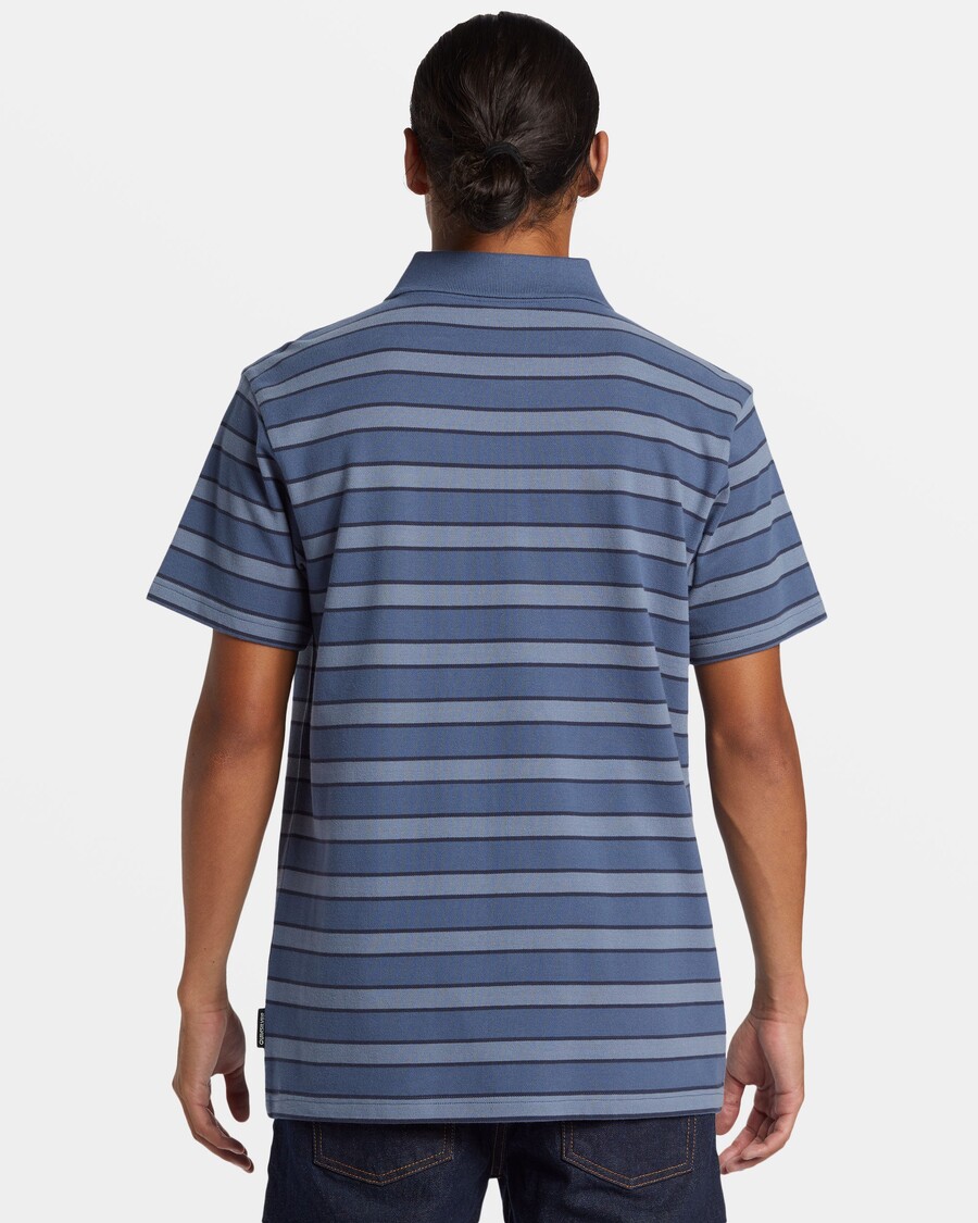 Quiksilver Dna Polo Topp Med Rund Hals - Dna Polo Vintage Indigo