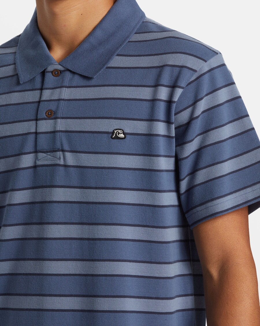 Quiksilver Dna Polo Topp Med Rund Hals - Dna Polo Vintage Indigo