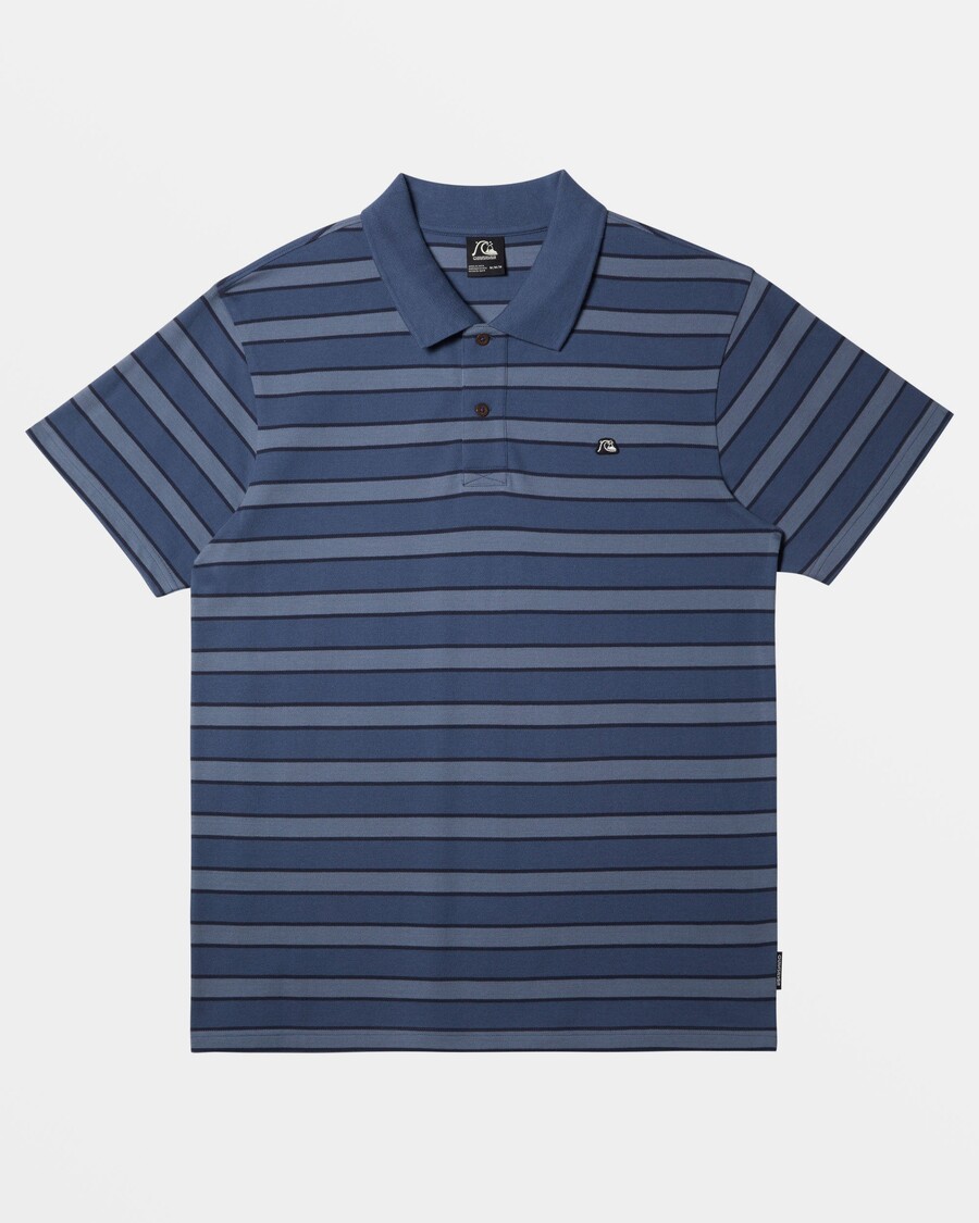 Quiksilver Dna Polo Topp Med Rund Hals - Dna Polo Vintage Indigo