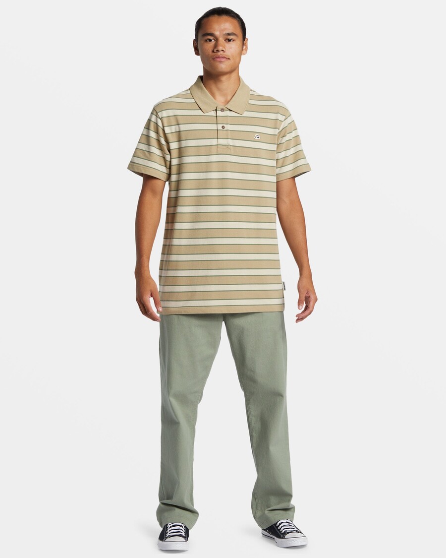 Quiksilver Dna Polo Crew Neck Top - Dna Polo Twill