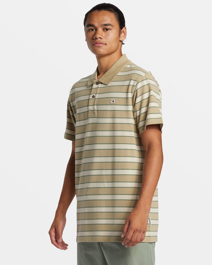 Quiksilver Dna Polo Crew Neck Top - Dna Polo Twill