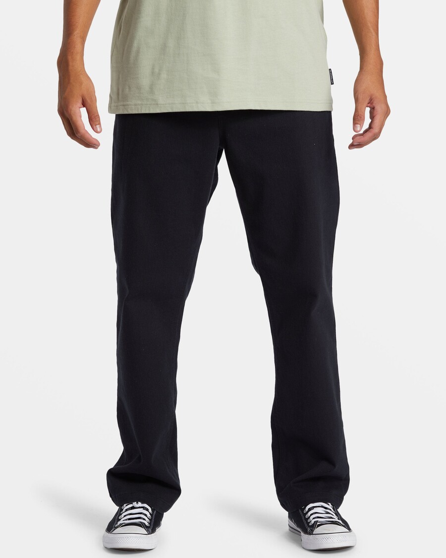 Quiksilver Dna Plážové Elastické Nohavice V Páse - čierne