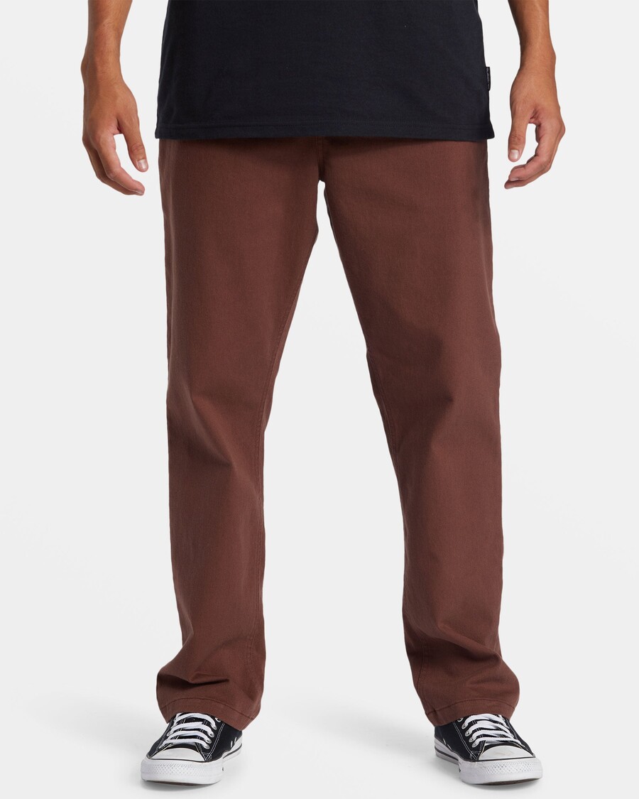 Quiksilver Dna Plážové Nohavice S Elastickým Pásom - Hnedý Kameň