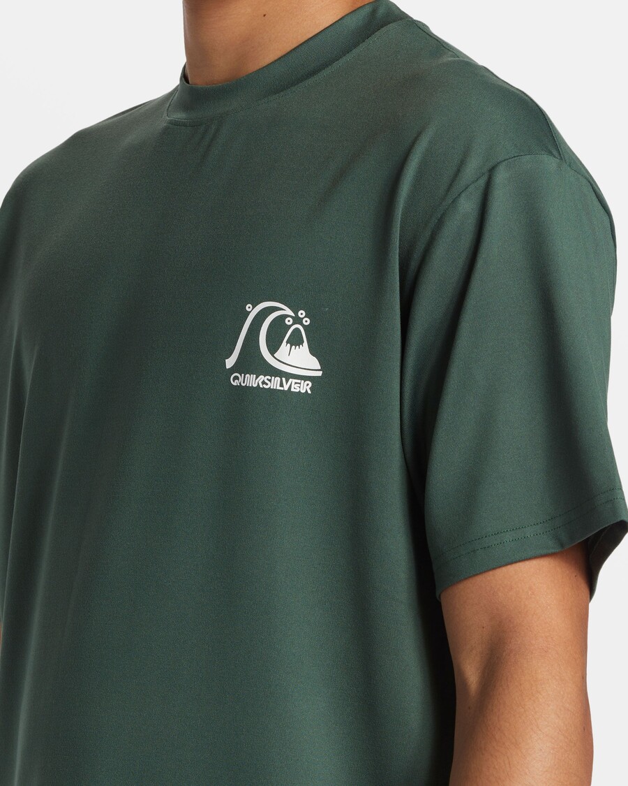 Quik Silver DNA Bubble Logo Short Sleeve Surf Tee - Forest
