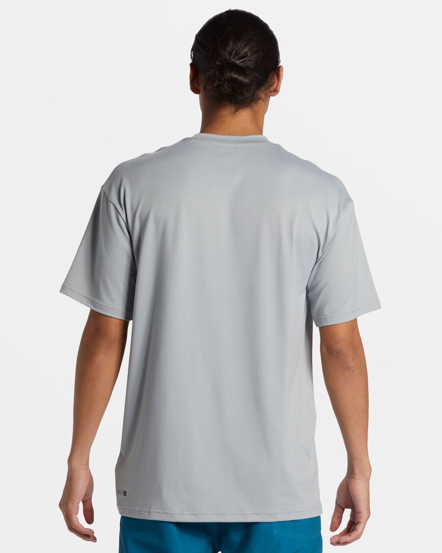 Quik Silver DNA Bubble Logo Short Sleeve Surf Tee - Quarry