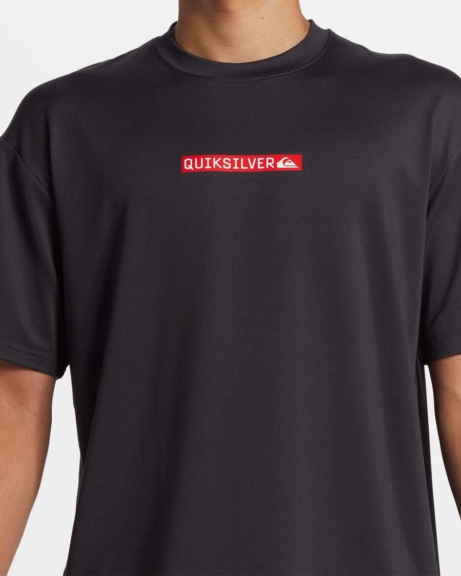 Tricou De Surf Cu Mânecă Scurtă Cu Logo Quiksilver Dna Clicker - Tarmac