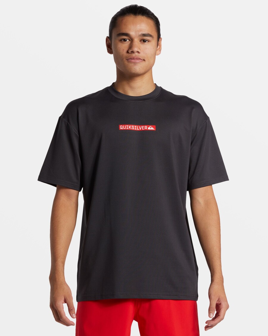 Quik Silver DNA Clicker Logo Short Sleeve Surf Tee - Tarmac