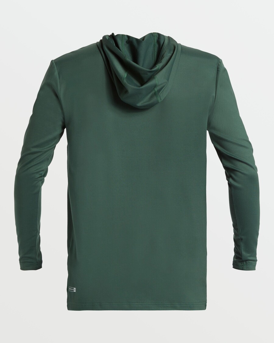 Tricou De Surf Cu Glugă Cu Mânecă Lungă Quiksilver Dna Bubble - Forest