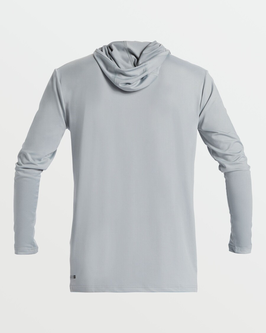 Tricou De Surf Cu Glugă Cu Mânecă Lungă Quiksilver Dna Bubble - Quarry