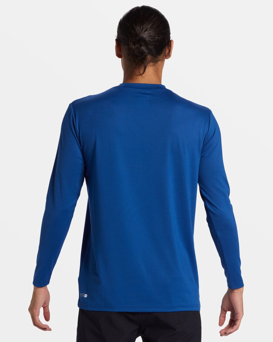 Quik Silver DNA Bubble Logo Long Sleeve Surf Tee - Monaco Blue