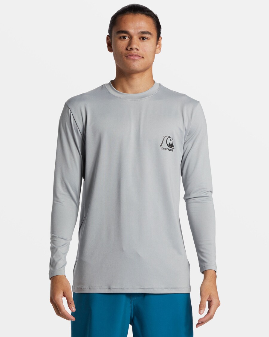 Quiksilver Dna Bublina Logo S Dlhým Rukávom Surfové Tričko - Lom
