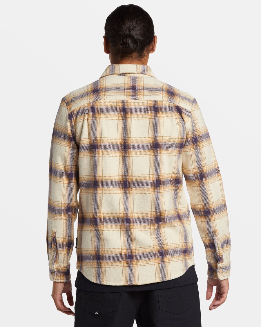 Quik Silver DNA Long Sleeve Flannel Shirt - Fog DNA Flannel