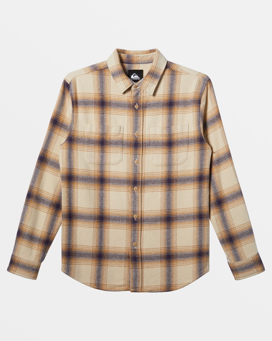 Quik Silver DNA Long Sleeve Flannel Shirt - Fog DNA Flannel